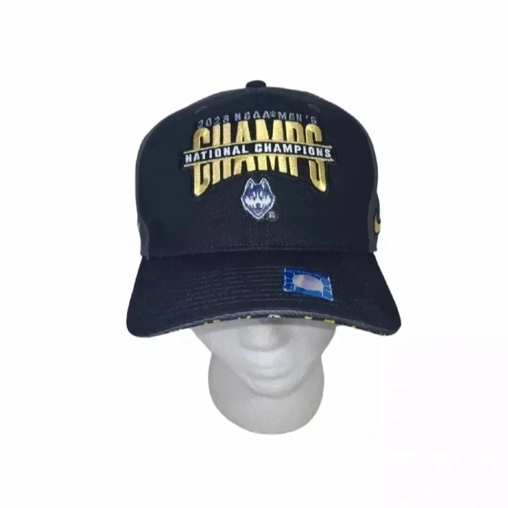 NCAA Men's National Champions Nike Official Locker Room UCONN Huskies Hat 2023